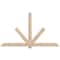 Ekena Millwork Kennewick Smooth Timber Gable Bracket, Douglas Fir, 96"W x 56"H x 3 1/2"D x 5 1/2"F, 14/12 Pitch GBW096X56X0406KEN00SDF - alternate 1